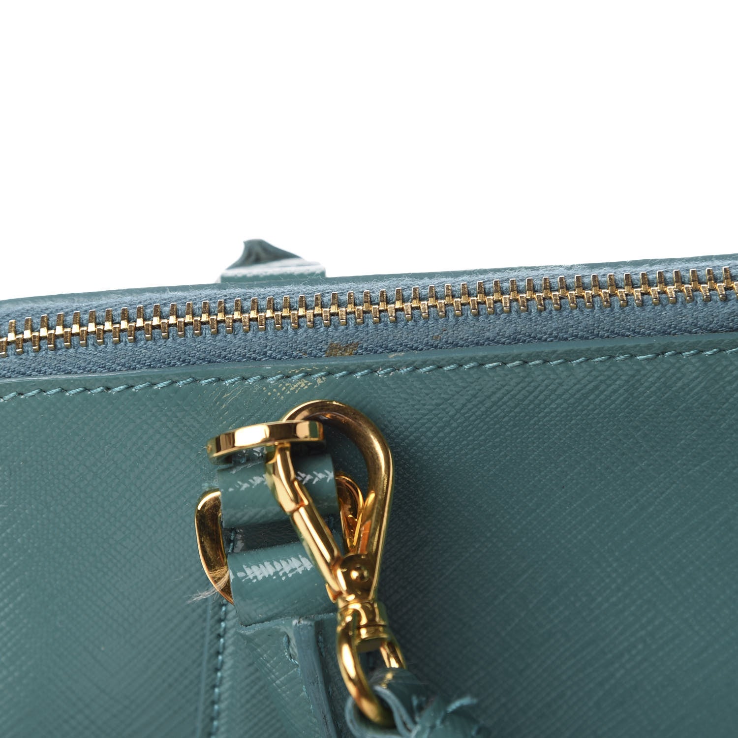 Prada Saffiano Vernice Small Promenade Tote Turchese 13 of 16