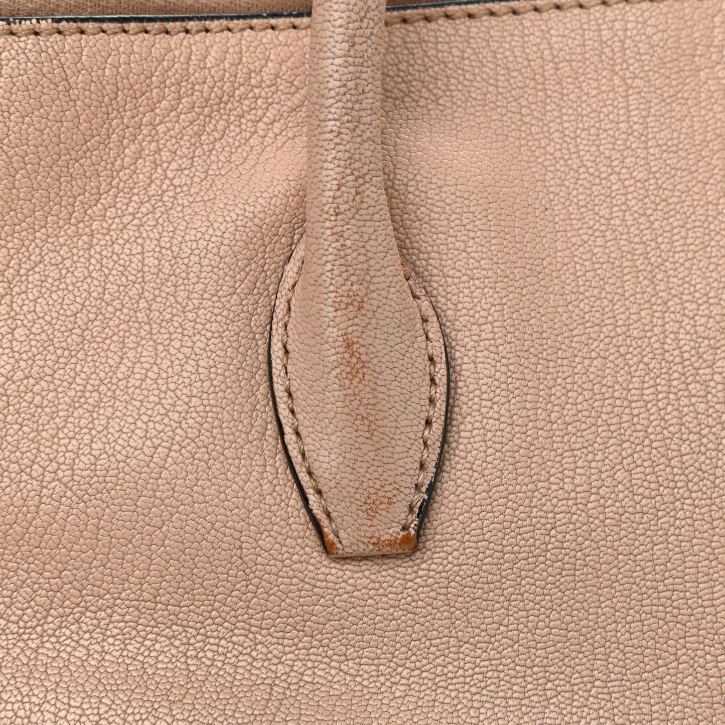 Goatskin Madras Top Handle Tote Cammeo