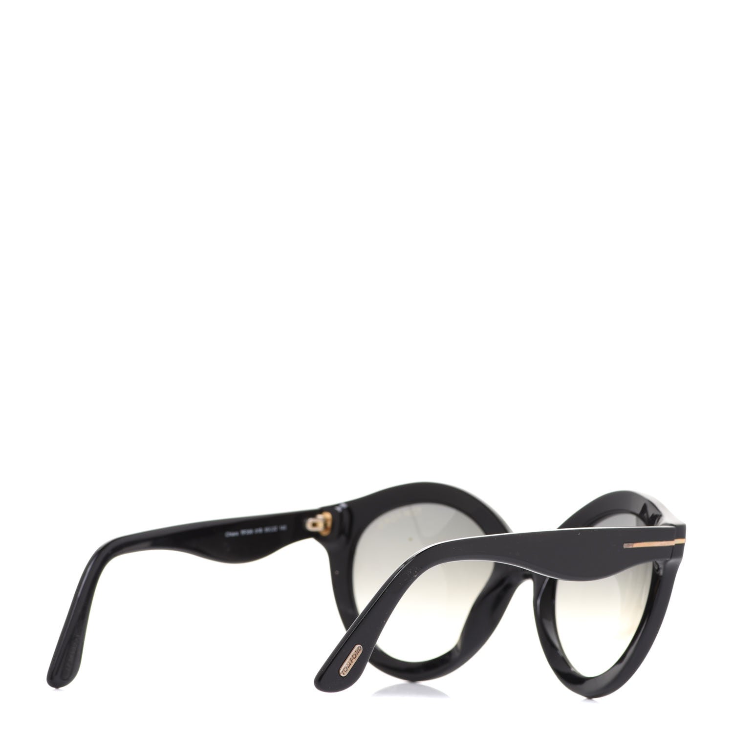 Tom Ford Chiara Round Sunglasses TF359 Black 4 of 7