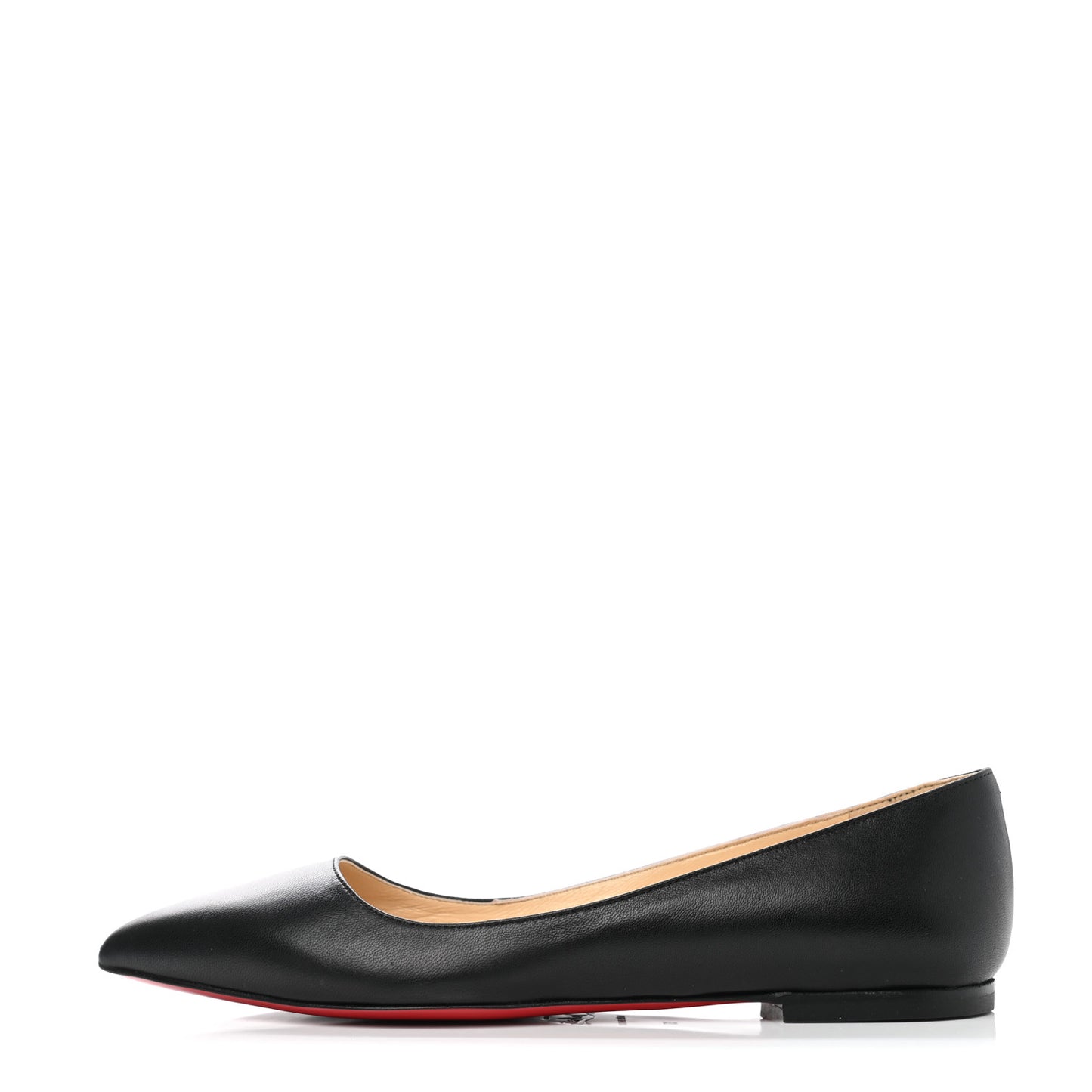 Shiny Nappa Ballalla Flats 37 Black