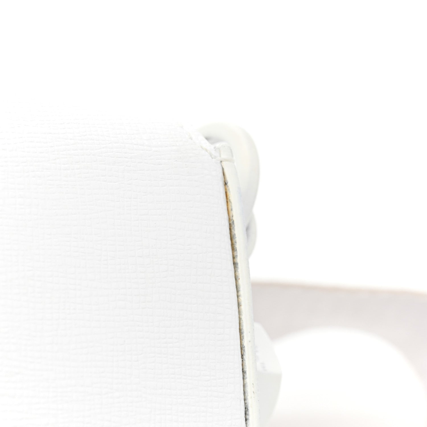 Off-White Calfskin Diag Flap Bag White Black 15 of 15