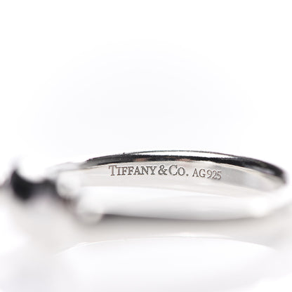 Tiffany Sterling Silver Elsa Peretti Bean Ring 52 6 4 of 5