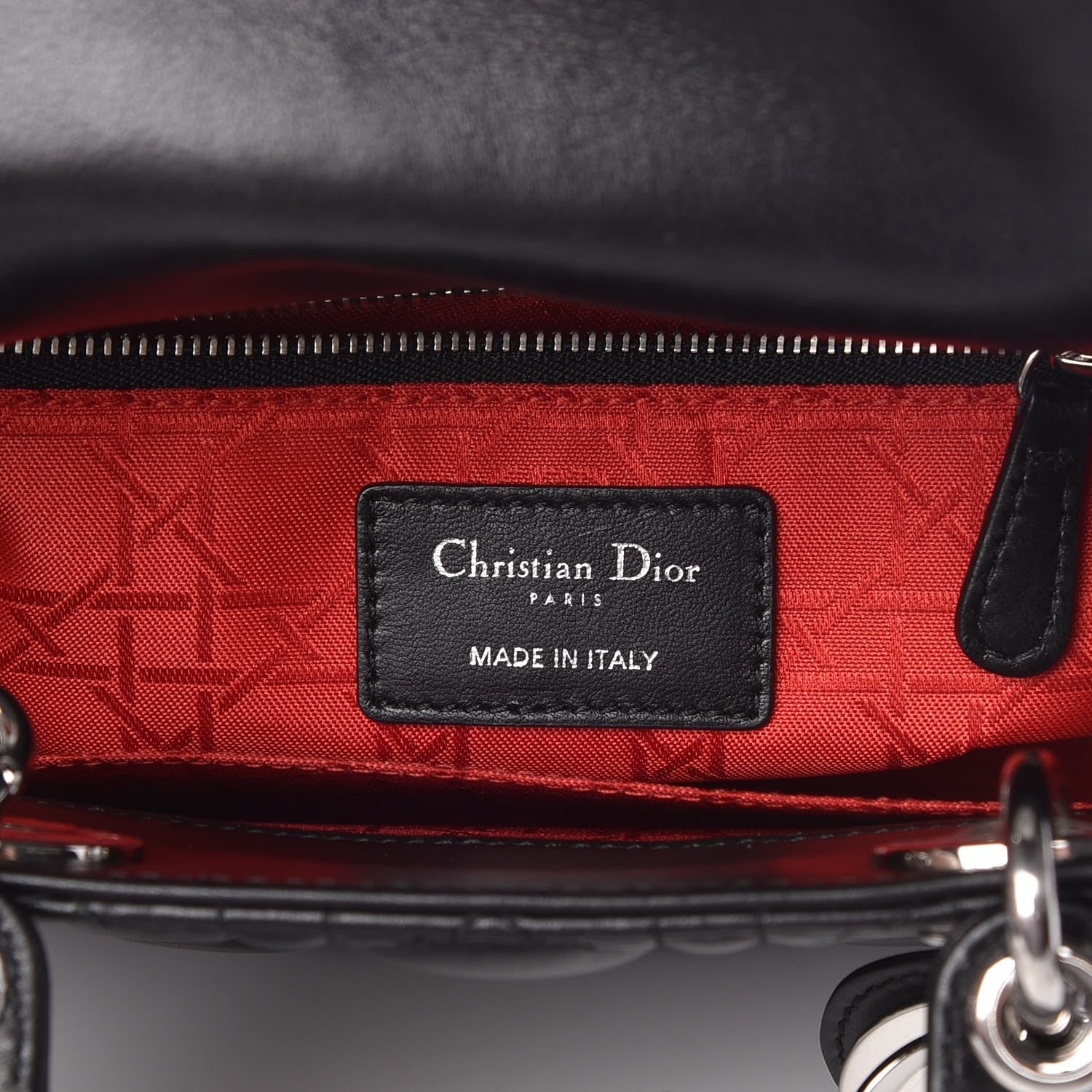 Christian Dior Lambskin Cannage Small Lucky Badges My Lady Dior Black 7 of 9