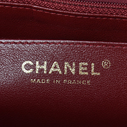 Chanel Caviar Quilted Jumbo Single Flap Dark Red 8 of 9