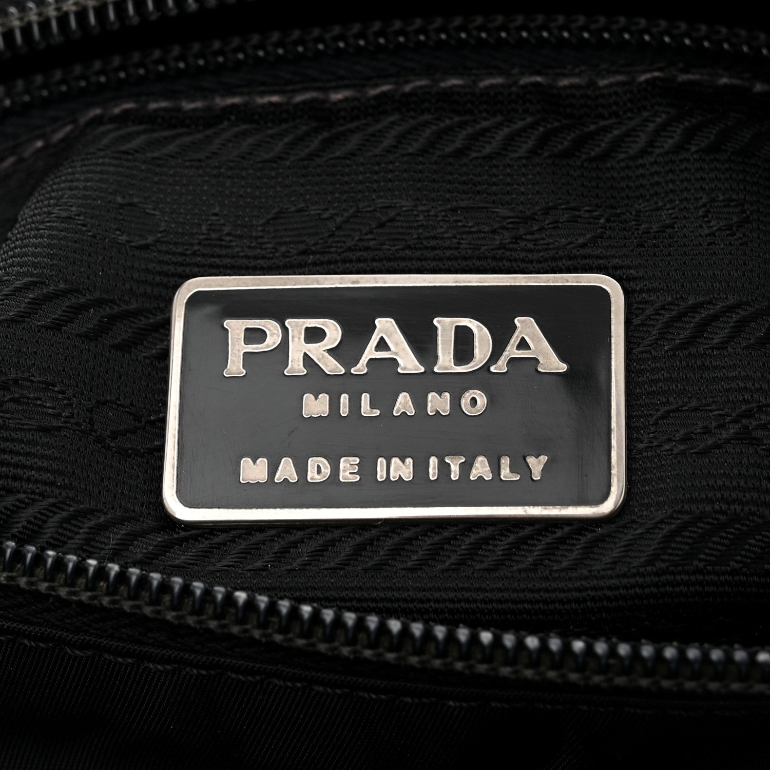 Prada Tessuto Nylon Shoulder Bag Black 6 of 11