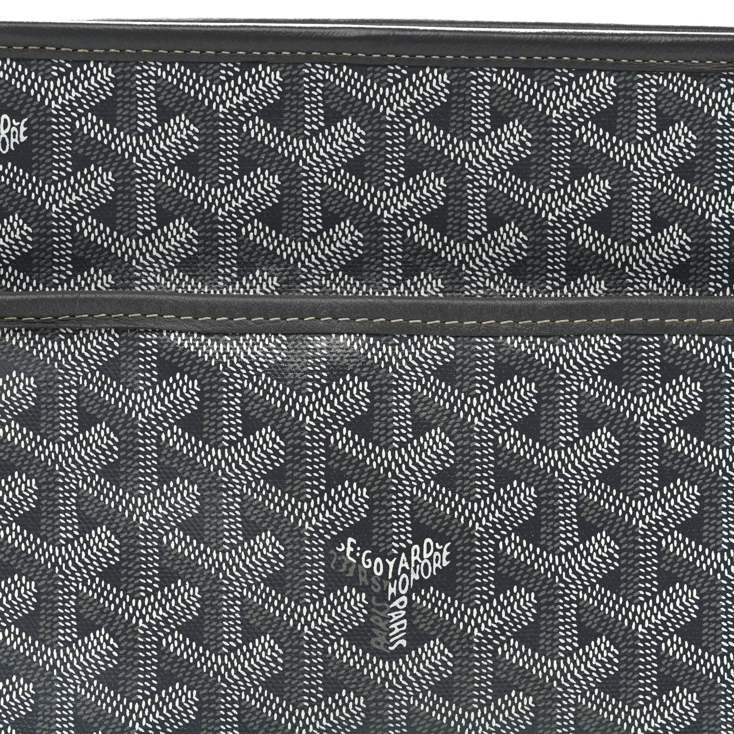 Goyard Goyardine Jouvence MM Toiletry Pouch Grey Grey 10 of 12