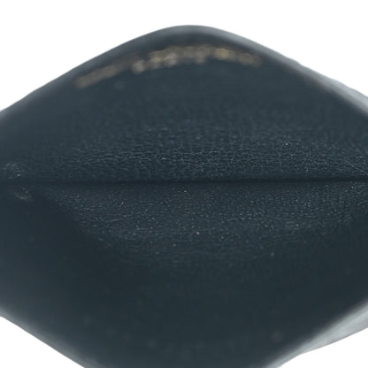 Saint Laurent Grain De Poudre Monogram Credit Card Case Black 5 of 9