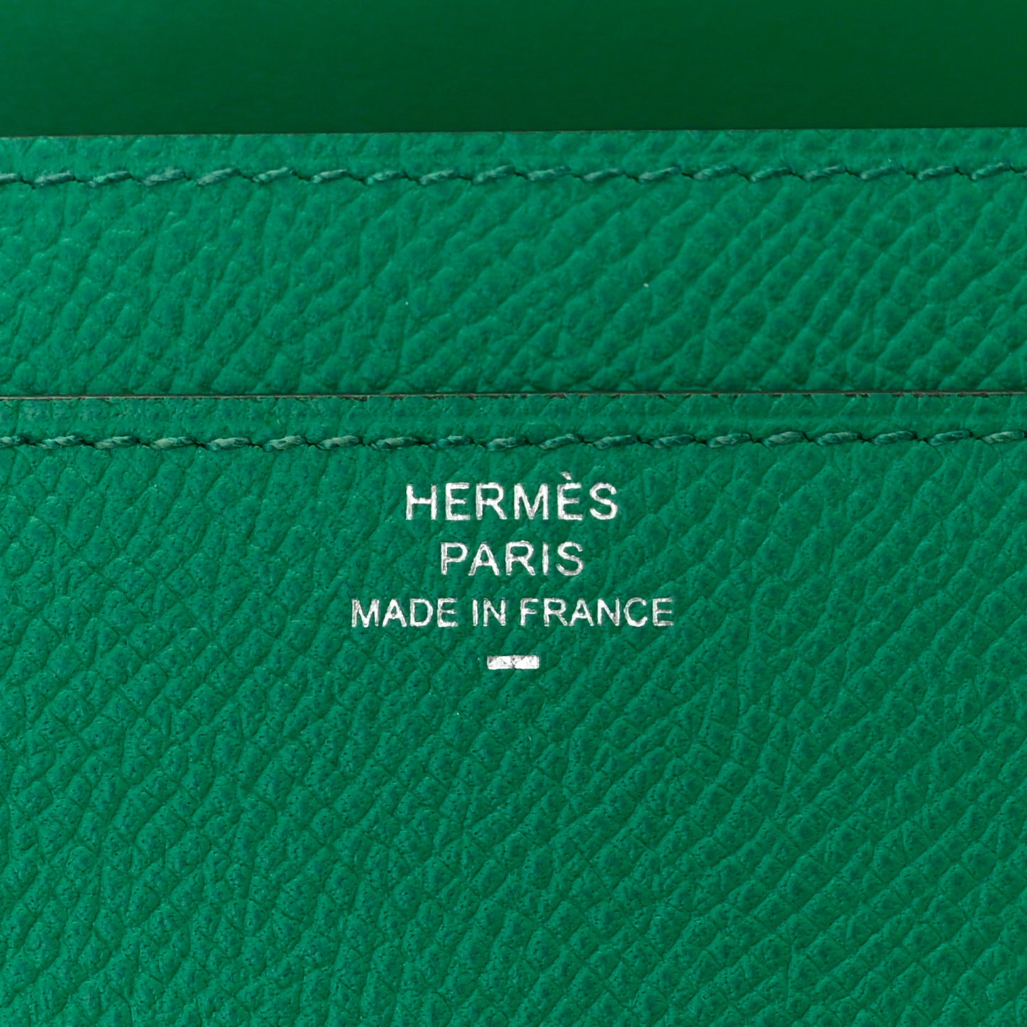 Epsom Lizard Constance Wallet To Go Vert Jade Vert Cypress