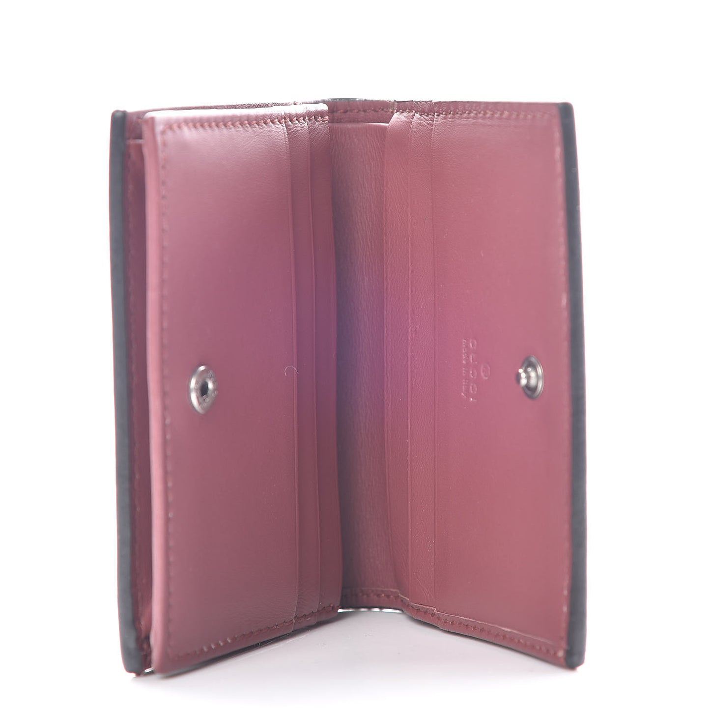 GG Supreme Monogram Blooms Card Case Beige Multicolor Dry Rose
