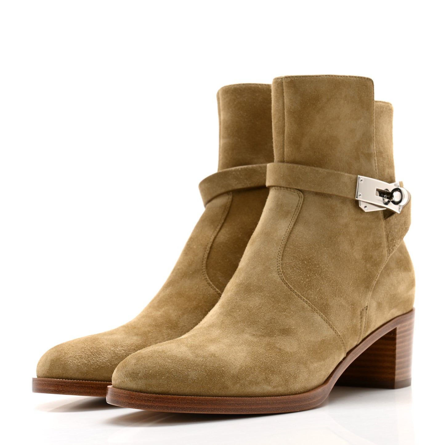 Suede Frenchie 50 Ankle Boots 39 Beige Gobi