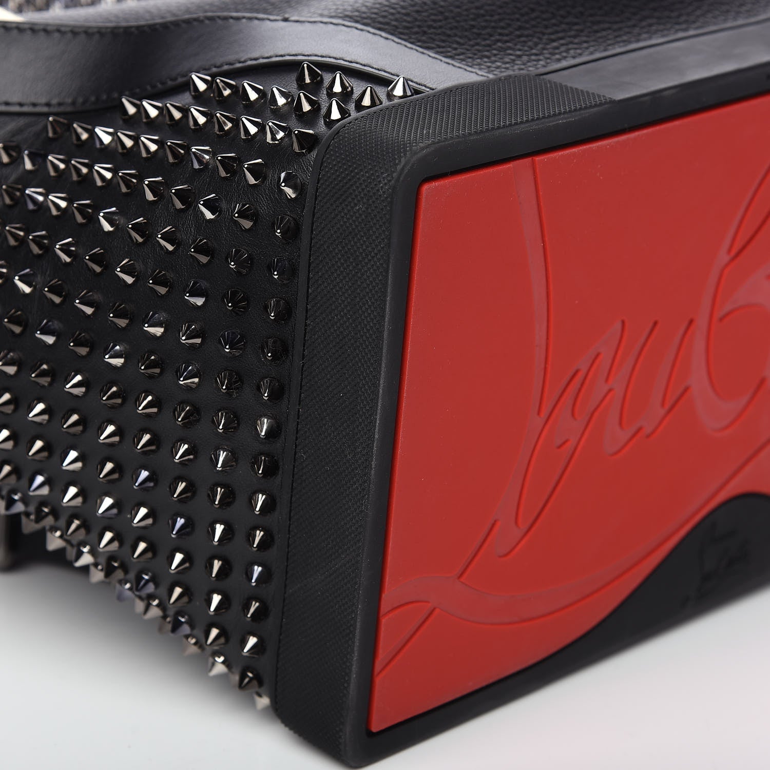 Christian Louboutin Calfskin Spiked Explorafunk Backpack Black 6 of 9