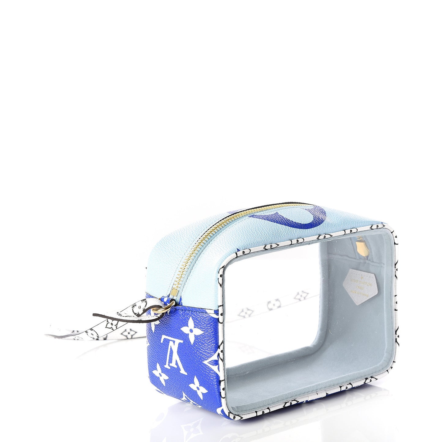 Monogram Giant Capri Beach Pouch Blue