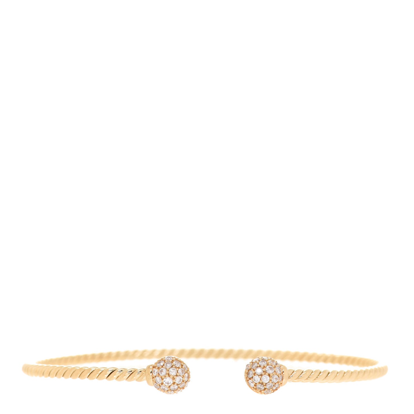 18K Yellow Gold Diamond 6mm Solari Bracelet
