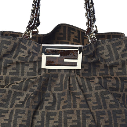 Fendi Zucca Mia Tote Tobacco 7 of 10
