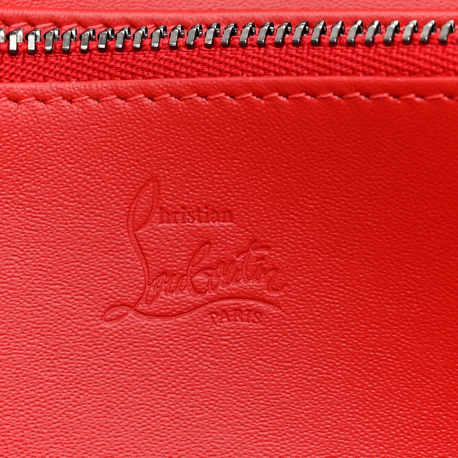 Christian Louboutin Calfskin Loubinthesky Panettone Wallet Black 6 of 7