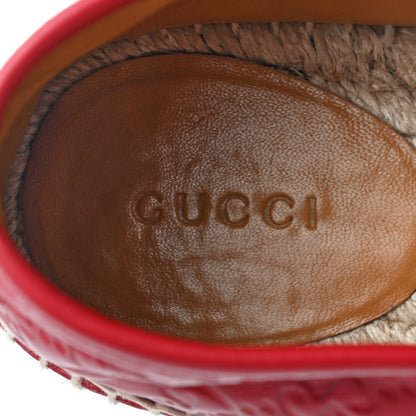Gucci Guccissima Signature Espadrilles 39.5 Hibiscus Red 6 of 9