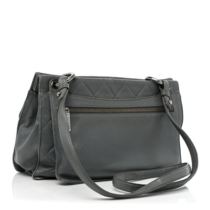 Chanel Caviar Quilted Large Retro Class Flap Grey 2 of 23