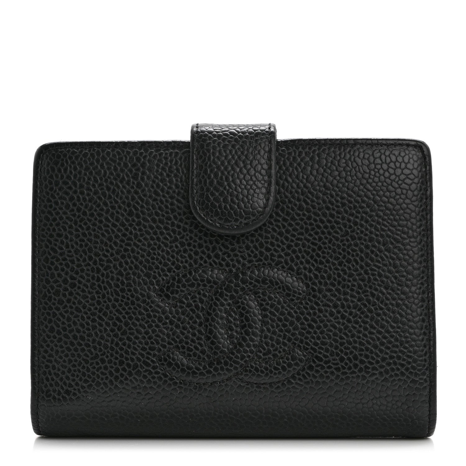 Chanel Caviar Timeless CC Compact French Wallet Black 1 of 15
