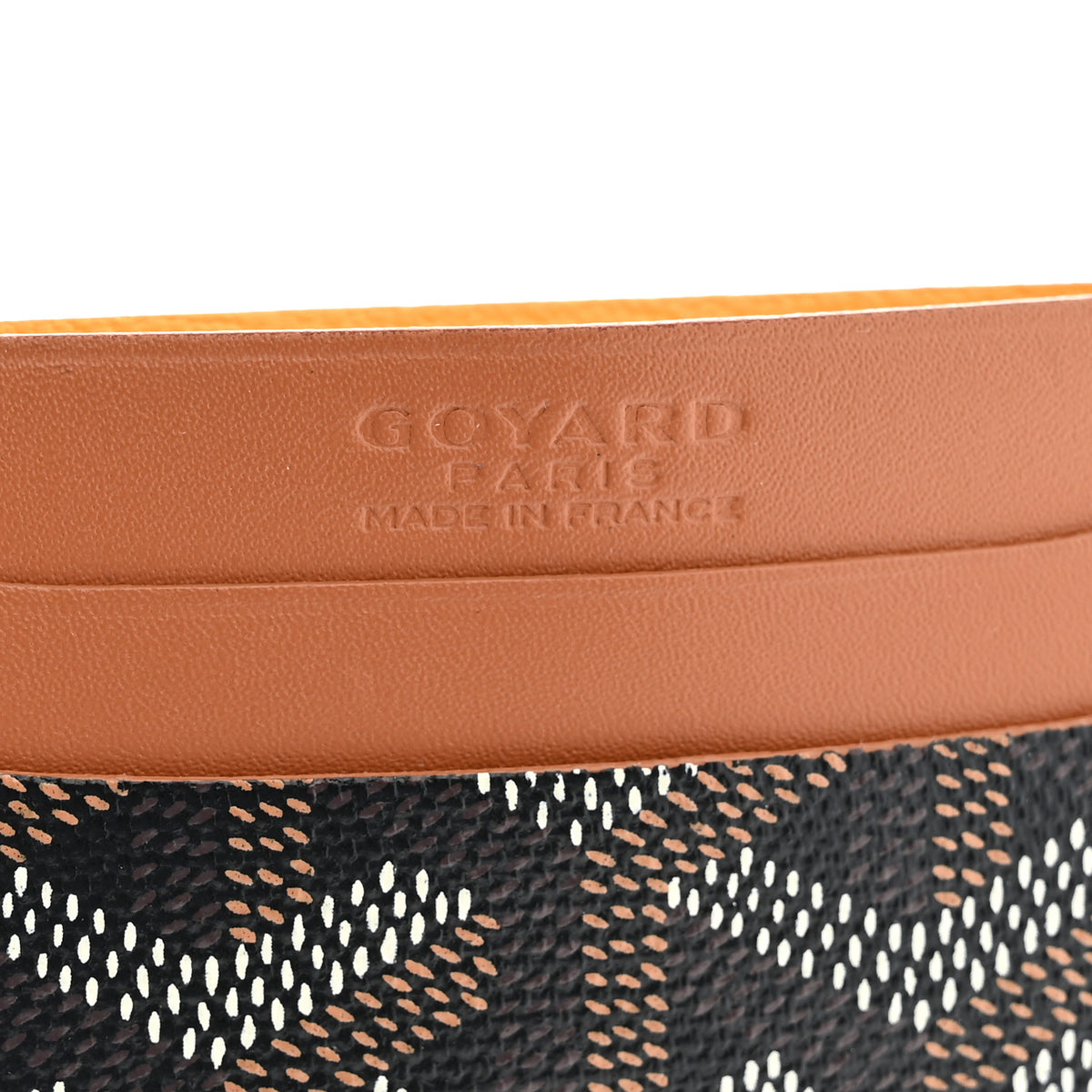 Goyard Goyardine Saint Sulpice Card Holder Black Gold 6 of 9