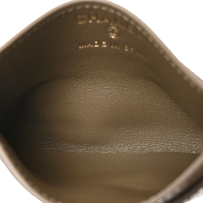 Chanel Calfskin Lizard Embossed Crococo Card Holder Dark Khaki 5 of 8