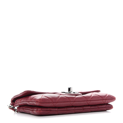 Chanel Lambskin Quilted Mini Mineral Nights Flap Crossbody Bag Dark Red 4 of 9