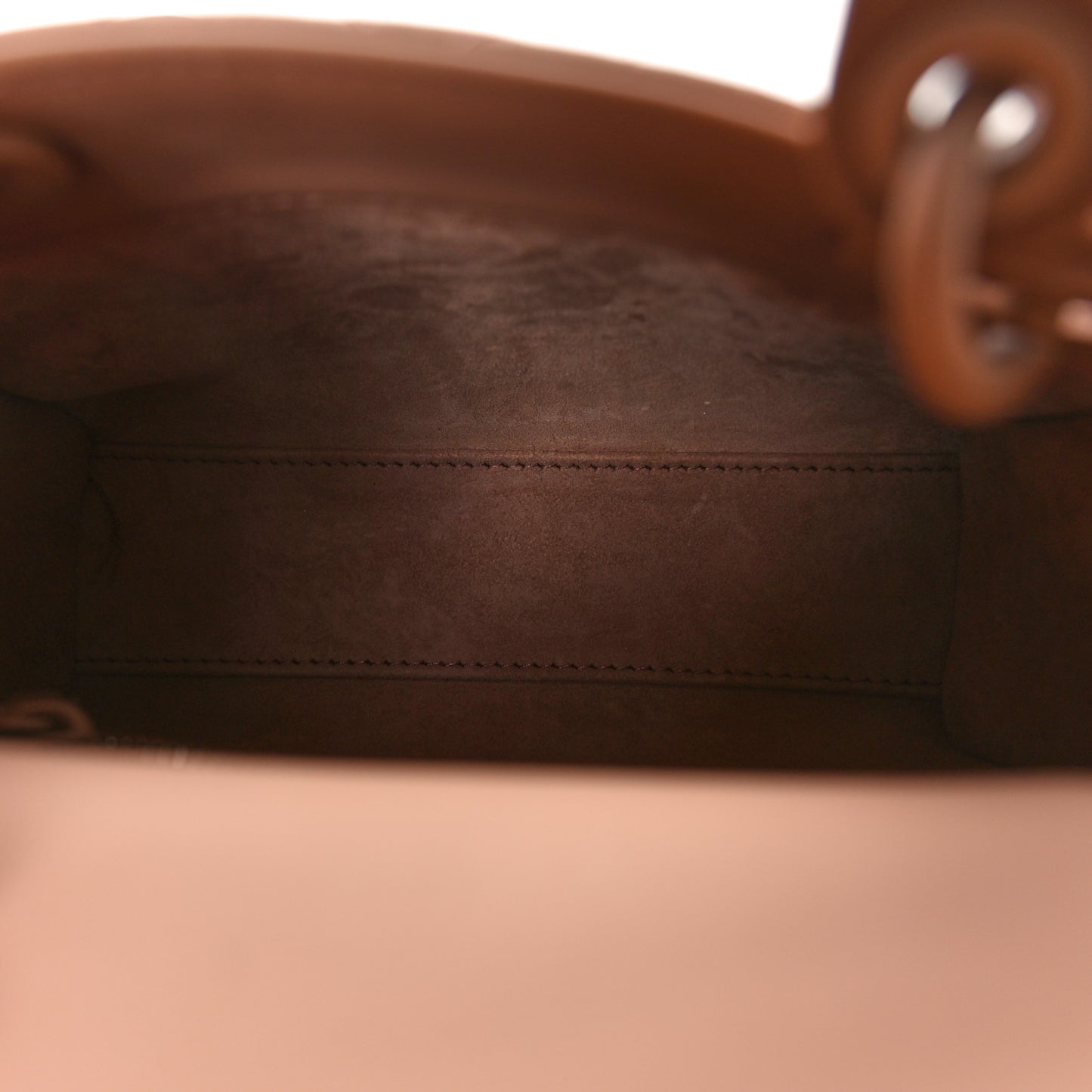 Ultra Matte Calfskin Cannage Mini Lady Dior Light Beige