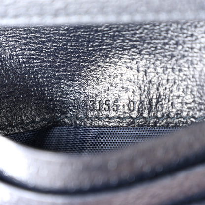 Gucci GG Supreme Monogram Textured Dollar Calfskin Web Ophidia Card Case Beige Blue 7 of 8