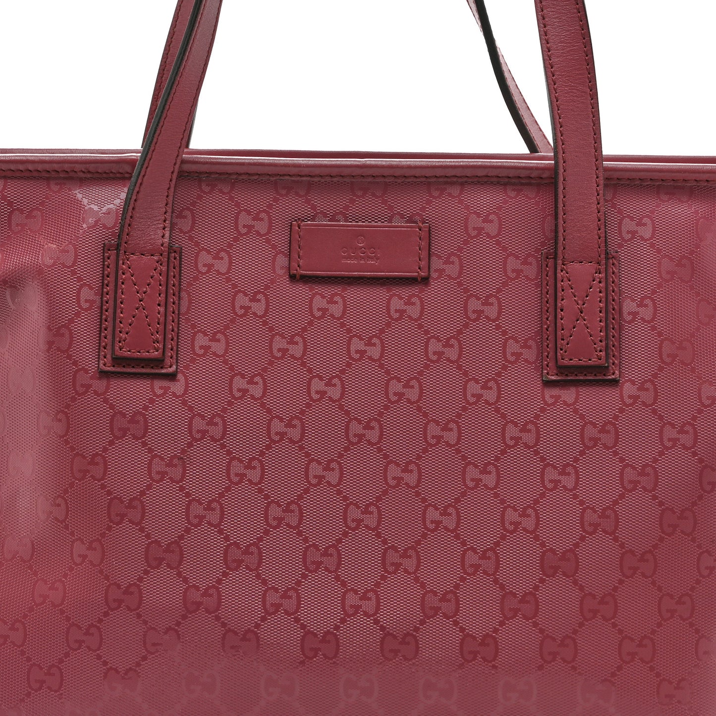 Imprime Monogram Medium Zippered Shopping Tote Pink