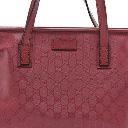 Gucci Imprime Monogram Medium Zippered Shopping Tote Pink 9 of 12