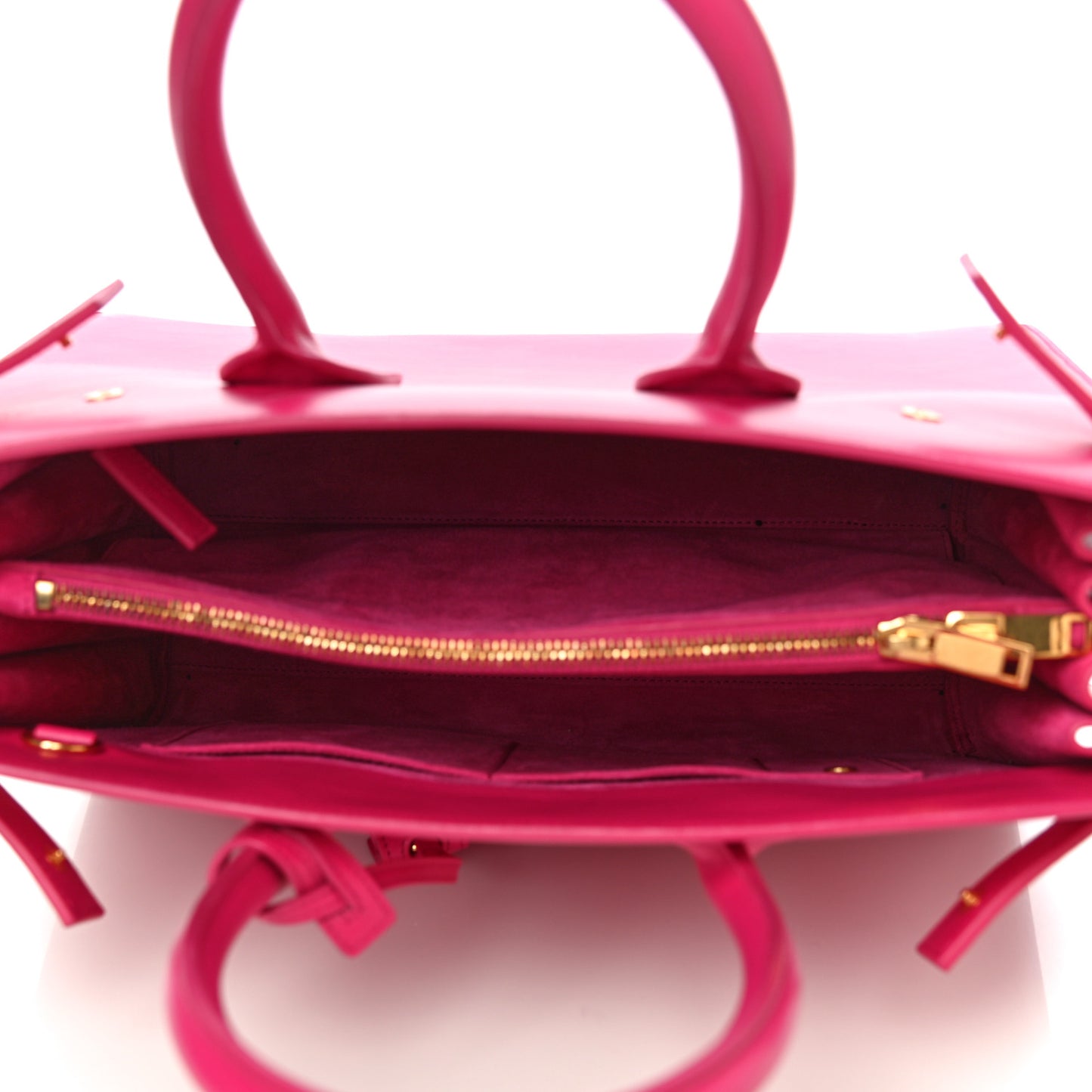 Calfskin Small Sac De Jour Lipstick Fuchsia