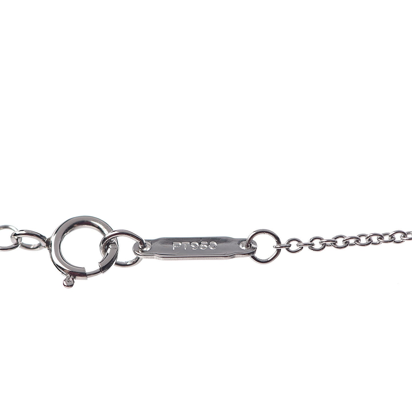 Platinum Diamond Circlet Drop Pendant Necklace