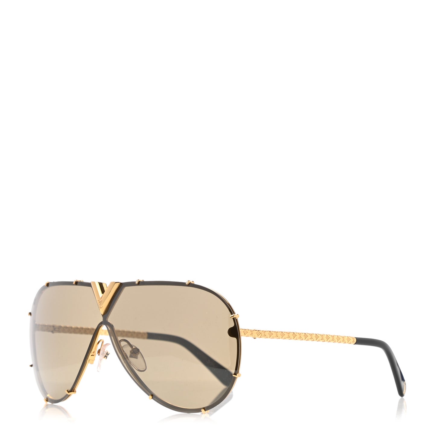Metal LV Drive Sunglasses Z0897W Black Gold