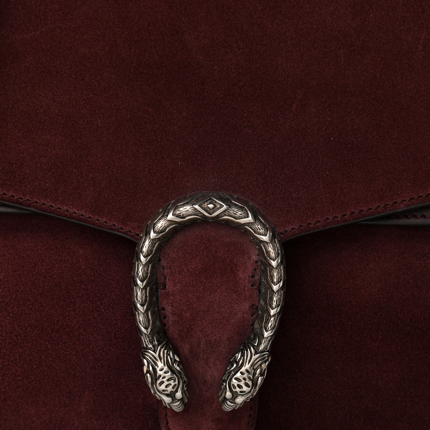 Gucci Suede Medium Dionysus Messenger Bag Bordeaux 7 of 12