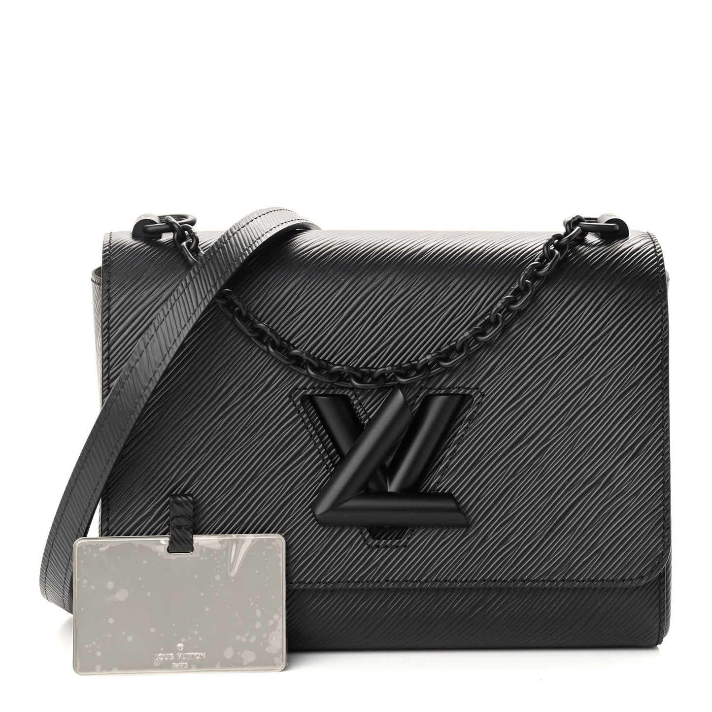 Epi Twist Shoulder Bag MM Matte Black