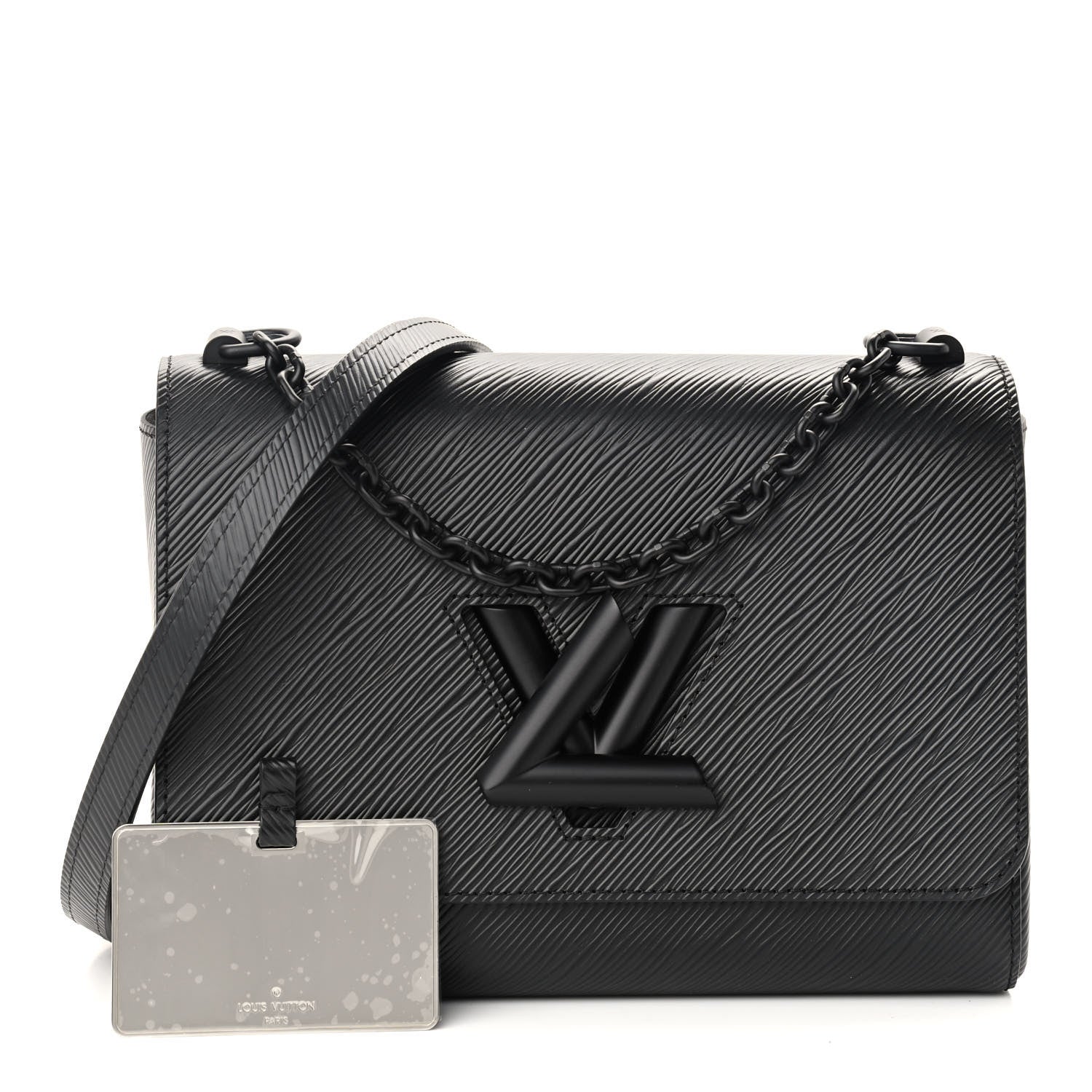 Louis Vuitton Epi Twist Shoulder Bag MM Matte Black 1 of 10