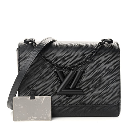 Louis Vuitton Epi Twist Shoulder Bag MM Matte Black 1 of 10
