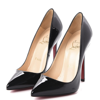 Christian Louboutin Patent Pigalle 120 Pumps 35 Black 3 of 8