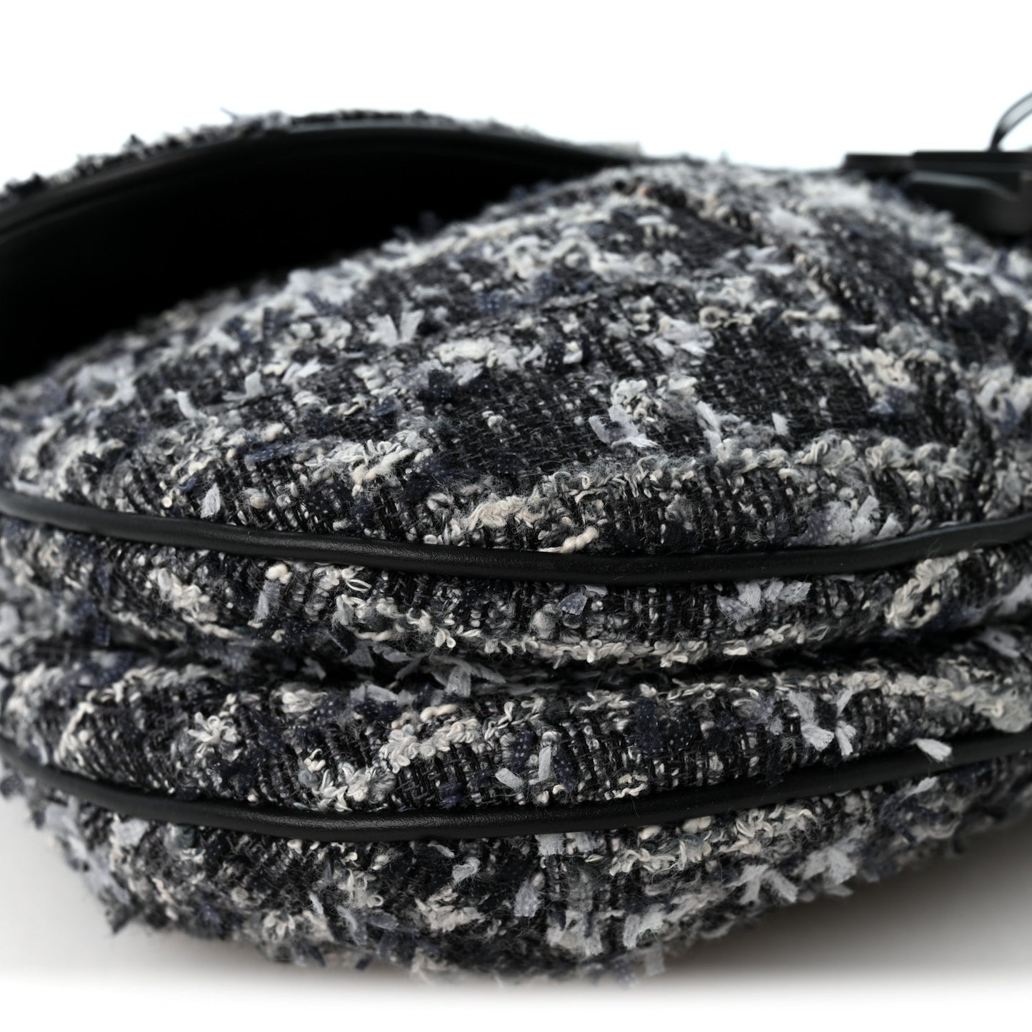 Tweed Saddle Bag Dark Blue