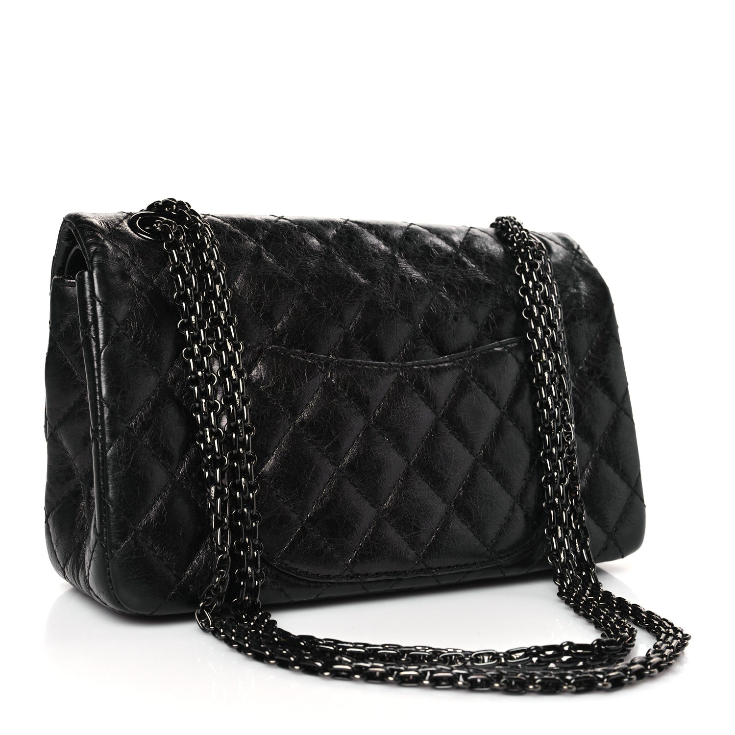 Chanel Aged Calfskin Quilted 2.55 Reissue 225 Flap So Black 3 of 9