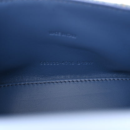 Balenciaga Denim BB Monogram Small Hourglass Top Handle Bag Blue 7 of 13