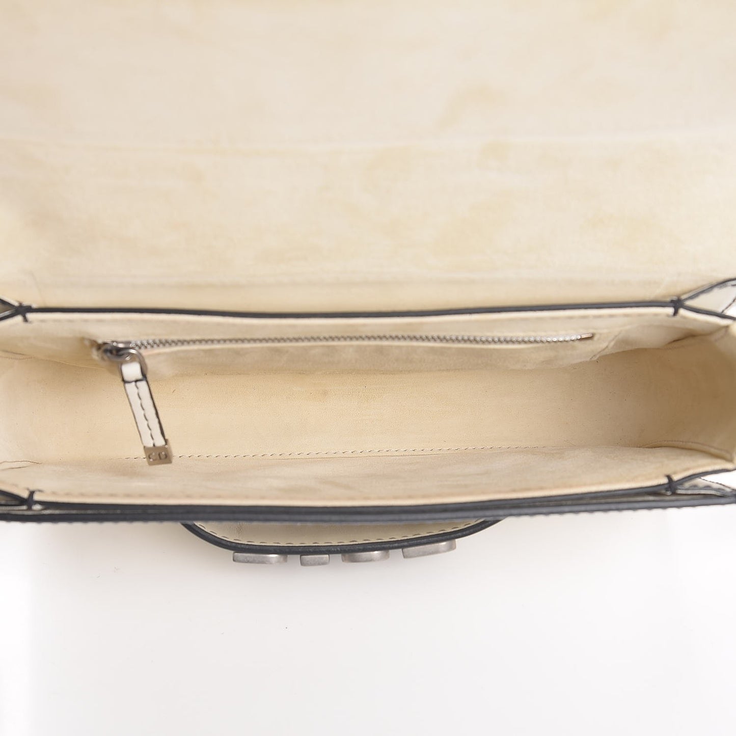Smooth Calfskin Dio(r)evolution Flap Bag Off White