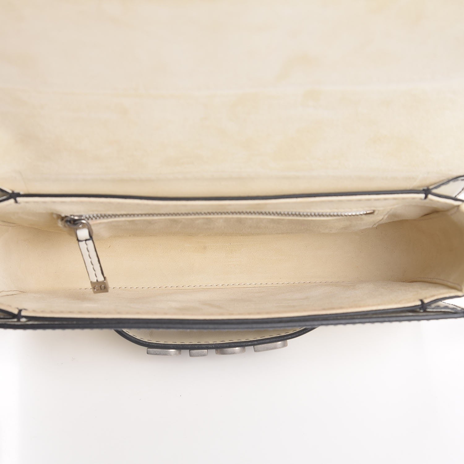 Christian Dior Smooth Calfskin Dio(r)evolution Flap Bag Off White 5 of 7