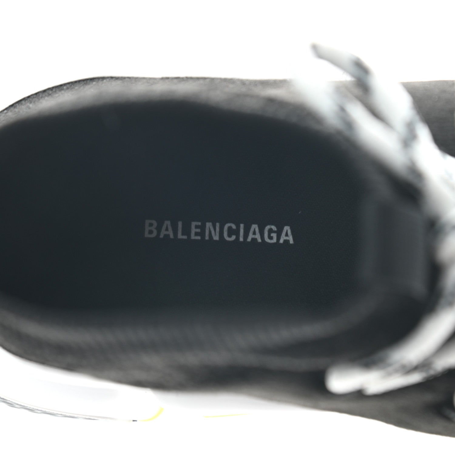 Balenciaga Neoprene Knit Mens Speed Lace Up Sneakers 40 Black Yellow Fluo 5 of 7