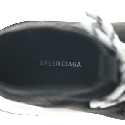 Balenciaga Neoprene Knit Mens Speed Lace Up Sneakers 40 Black Yellow Fluo 5 of 7