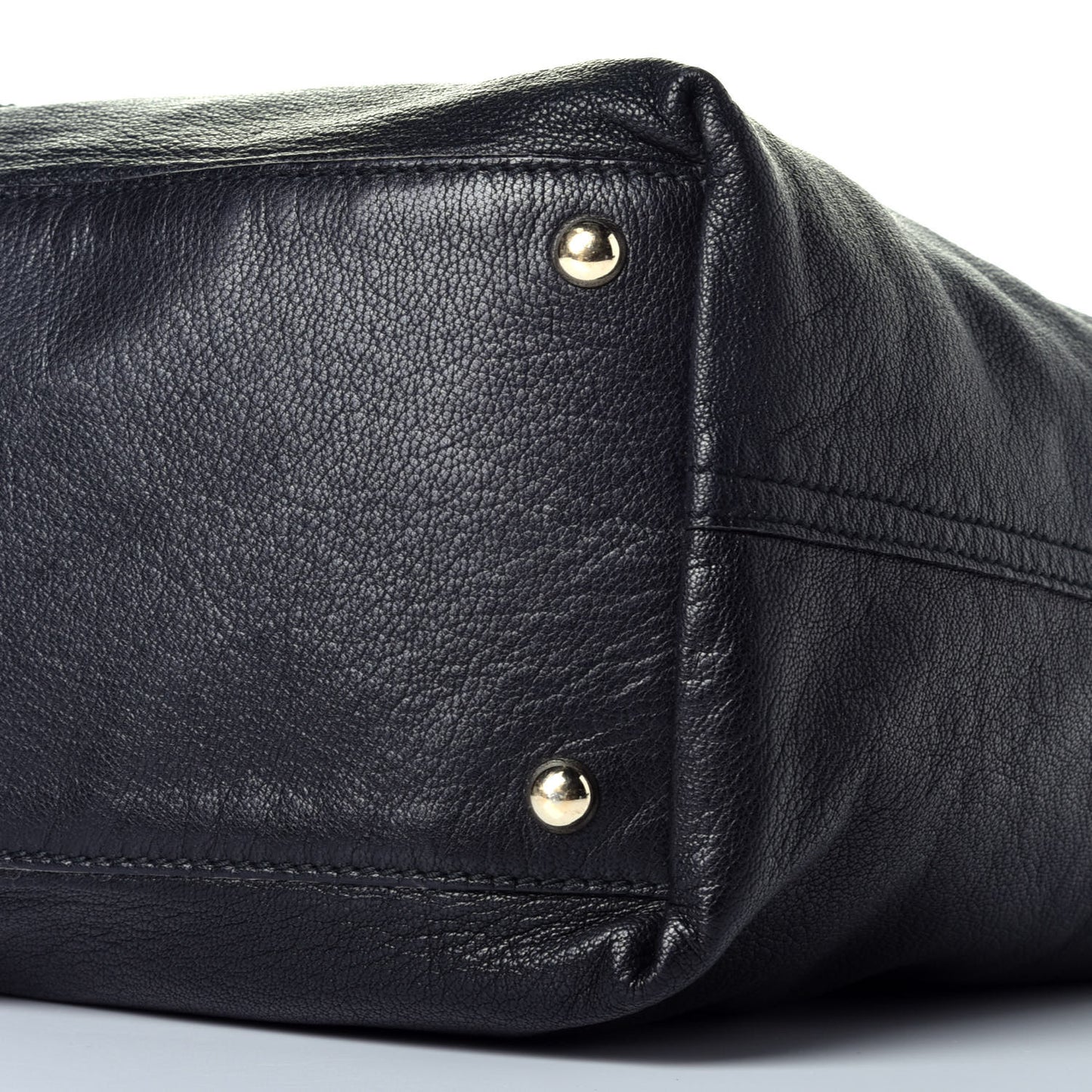 Calfskin Reversible Double Sac Y Tote Gold Black