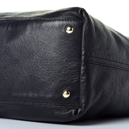 Saint Laurent Calfskin Reversible Double Sac Y Tote Gold Black 13 of 14