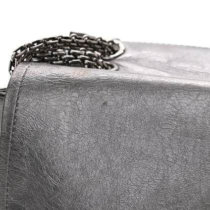 Chanel Metallic Aged Calfskin Quilted 2.55 Reissue 227 Flap Dark Silver 11 of 14