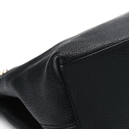 Gucci Pebbled Calfskin Medium Soho Chain Shoulder Bag Black 9 of 13
