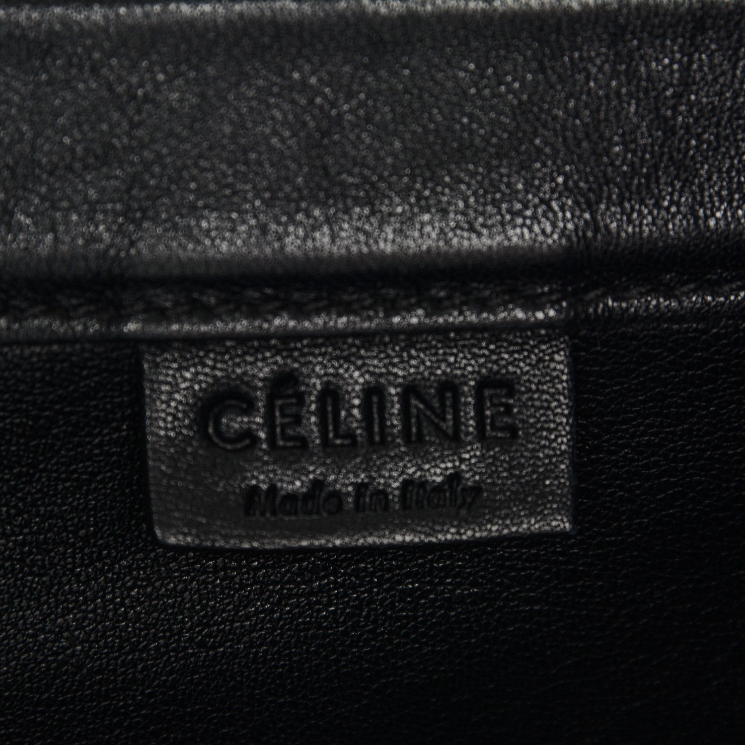 Celine Lambskin Horizontal Cabas Black 6 of 6