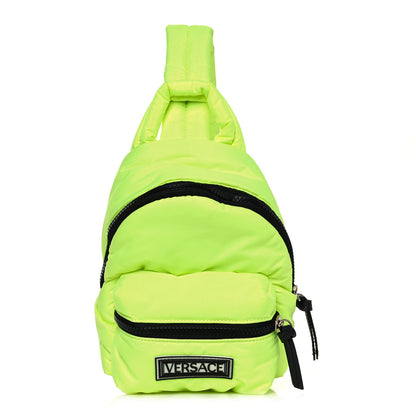Versace Nylon Logo Backpack Yellow 1 of 12